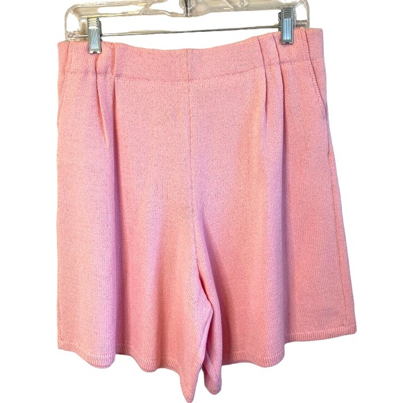 St. John Pants - St. John Sportswear by Marie Gray Vintage Pink Santana Knit Shorts